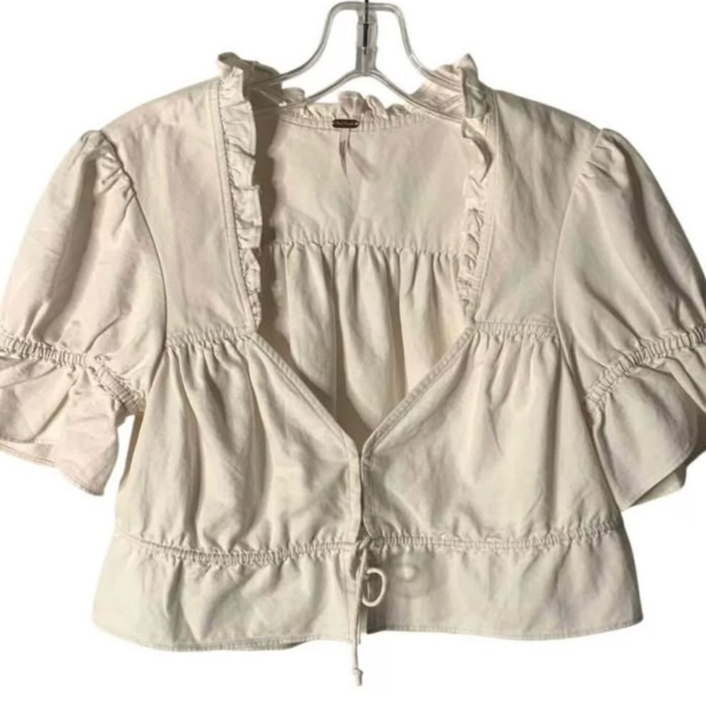 Free People Ivory Blouse Size Small